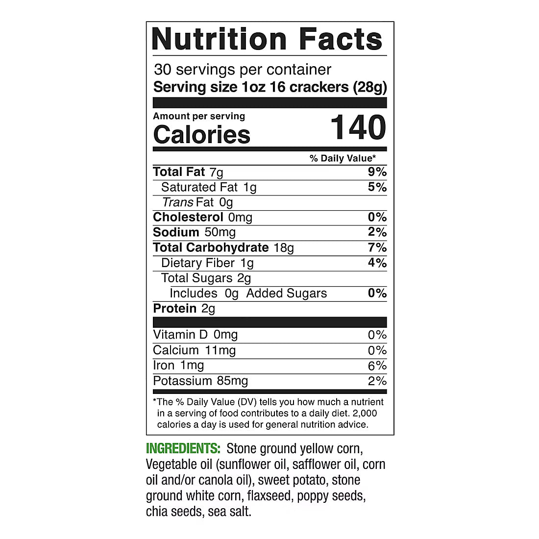 RW Garcia 3 Seed Sweet Potato Crackers, 30 oz.
