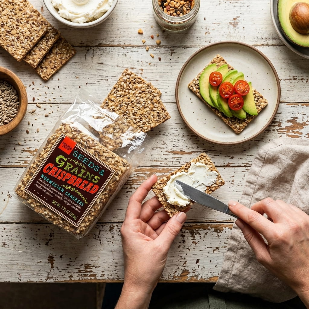Trader Joe's Seeds and Grains Crispbread Norwegian Crackers