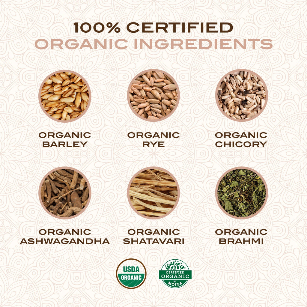 Ayurvedic Roast Hazelnut, Organic Coffee Substitute Caffeine Free Grain Coffee