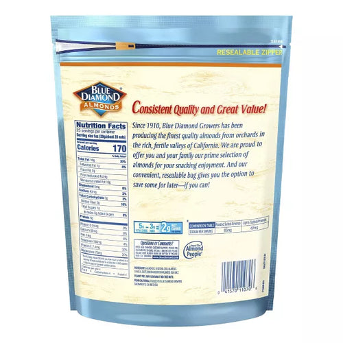 Blue Diamond Lightly Salted Almonds, 25oz.