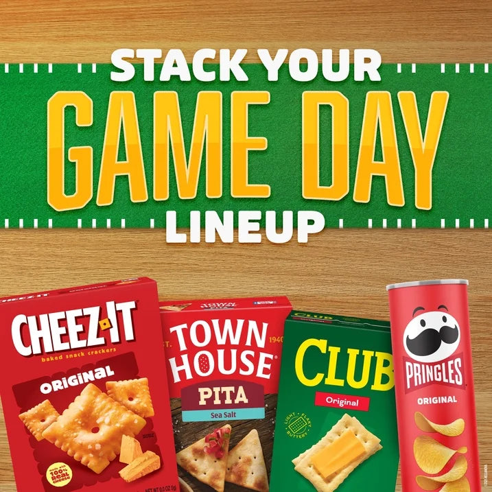 Cheez-It Cheesy Taco Baked Snack Crackers, Lunch Snacks, 12.4 oz