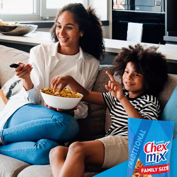 Chex Mix Traditional Original Recipe Snack Mix Family Size 13.5 oz