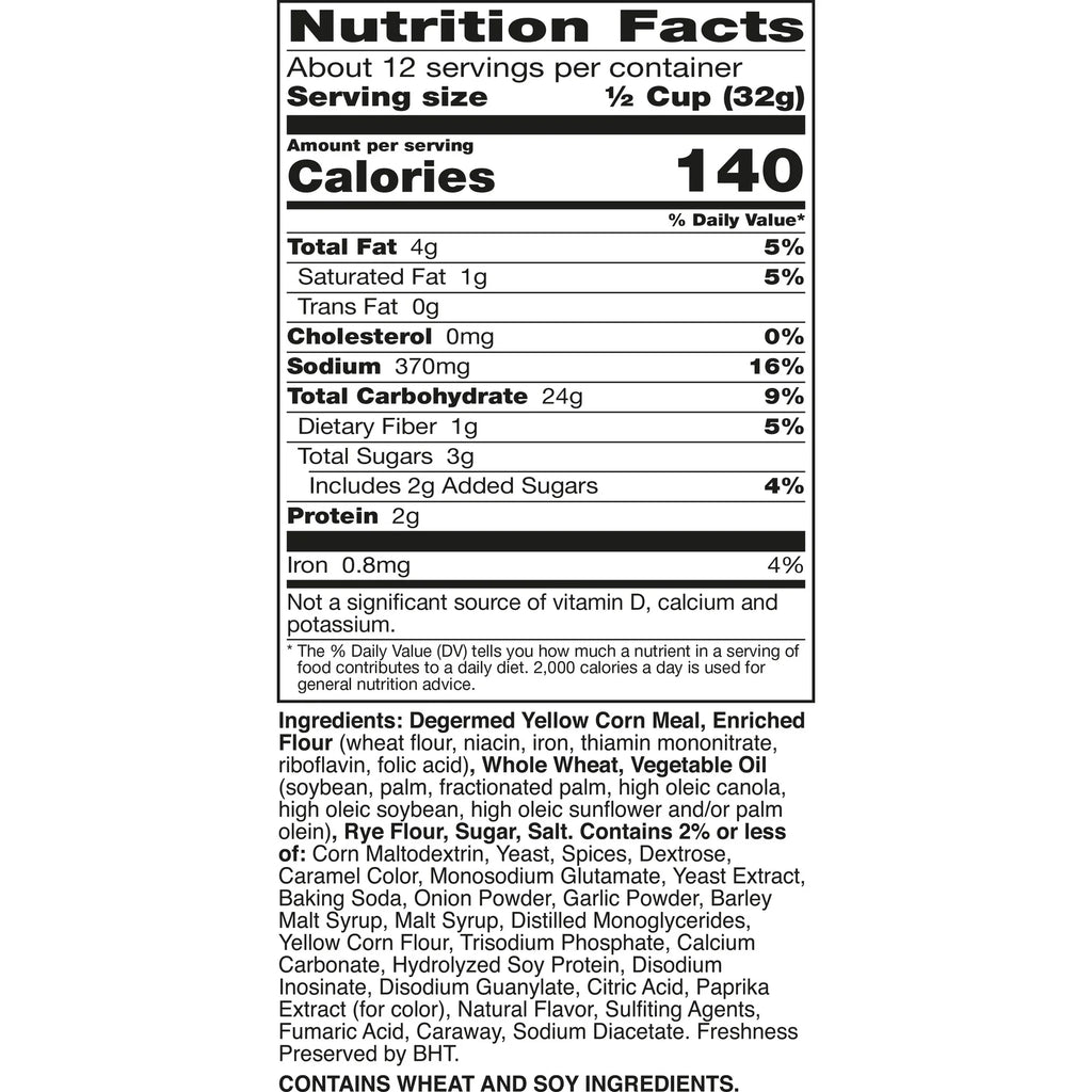 Chex Mix Traditional Original Recipe Snack Mix Family Size 13.5 oz