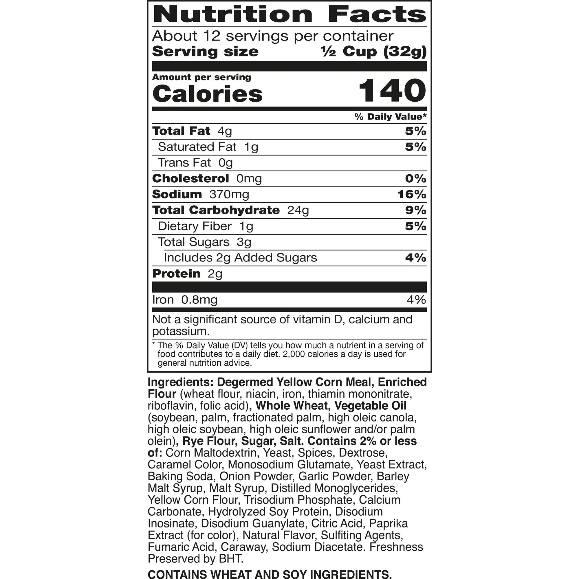 Chex Mix Traditional Original Recipe Snack Mix Family Size 13.5 oz