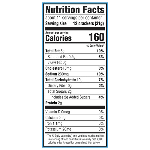 Chicken in a Biskit Original Baked Snack Crackers, Lunch Snacks, Family Size, 12 oz