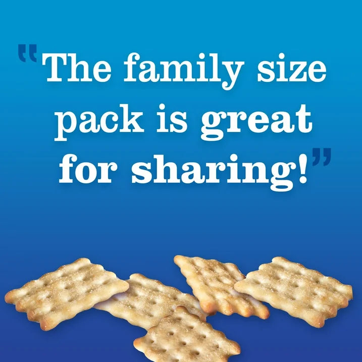 Chicken in a Biskit Original Baked Snack Crackers, Lunch Snacks, Family Size, 12 oz