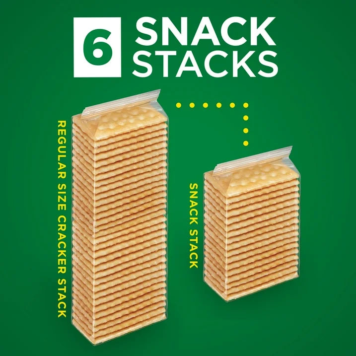 Club Snack Stacks Original Crackers, Lunch Snacks, 6 Count, 12.5 oz, 2 Pack
