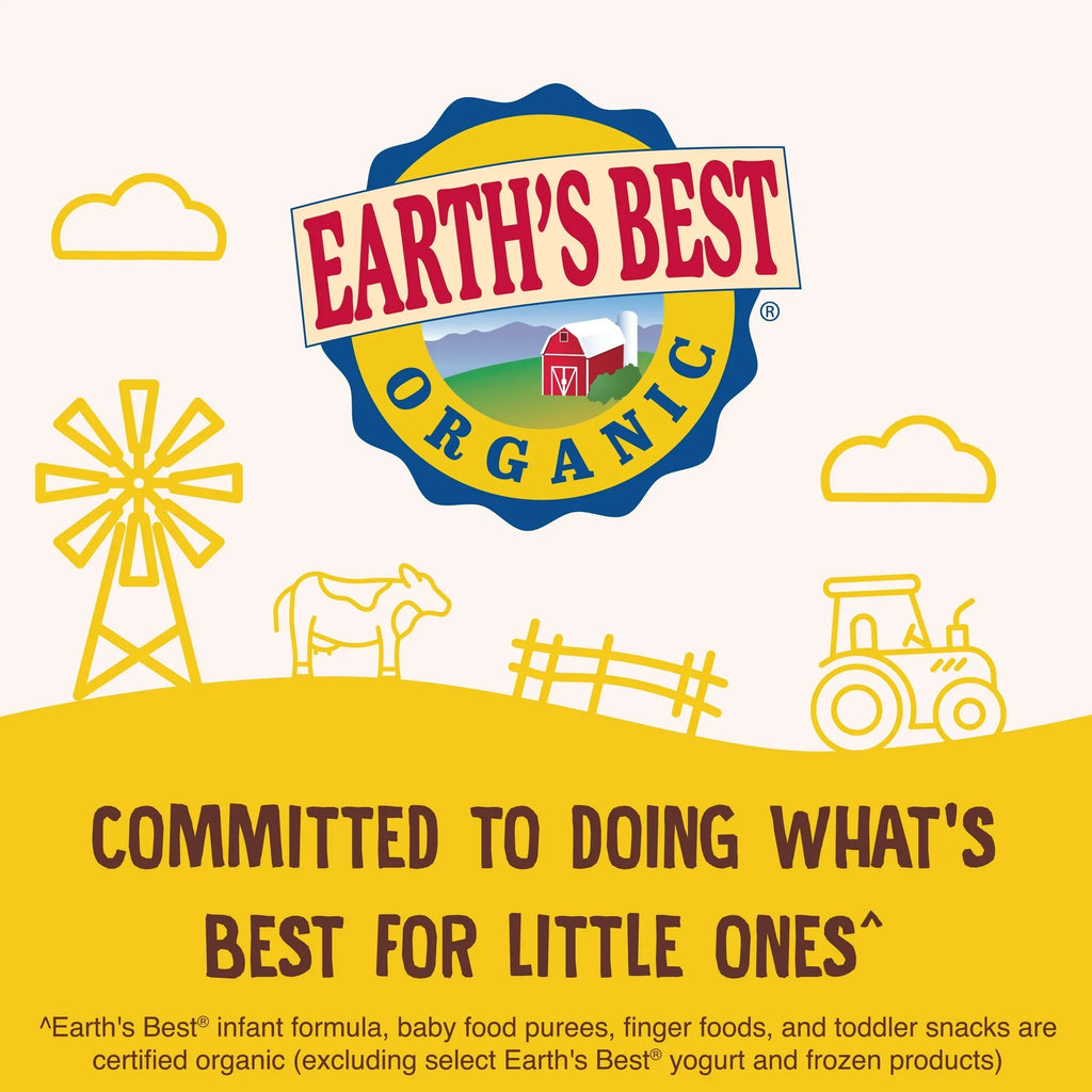 Earth's Best Organic Veggie Puffs Cheddar, Puffed Corn Snack for Baby & Toddler, 1.55 oz