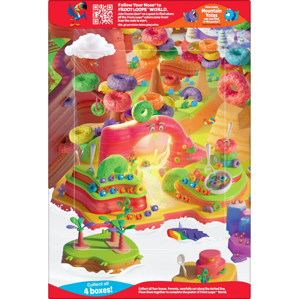 Froot Loops Breakfast Cereal, 15g Whole Grains, Good Source of Fiber