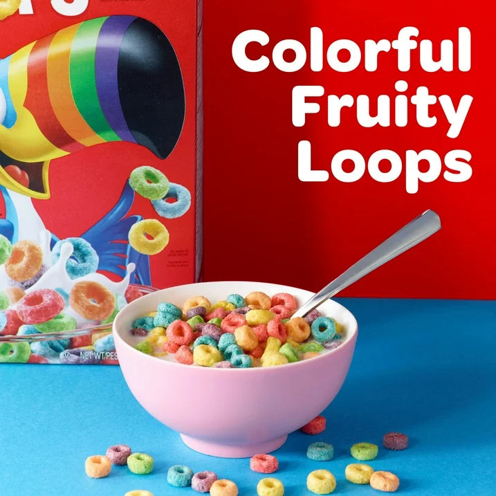 Froot Loops Breakfast Cereal, 15g Whole Grains, Good Source of Fiber