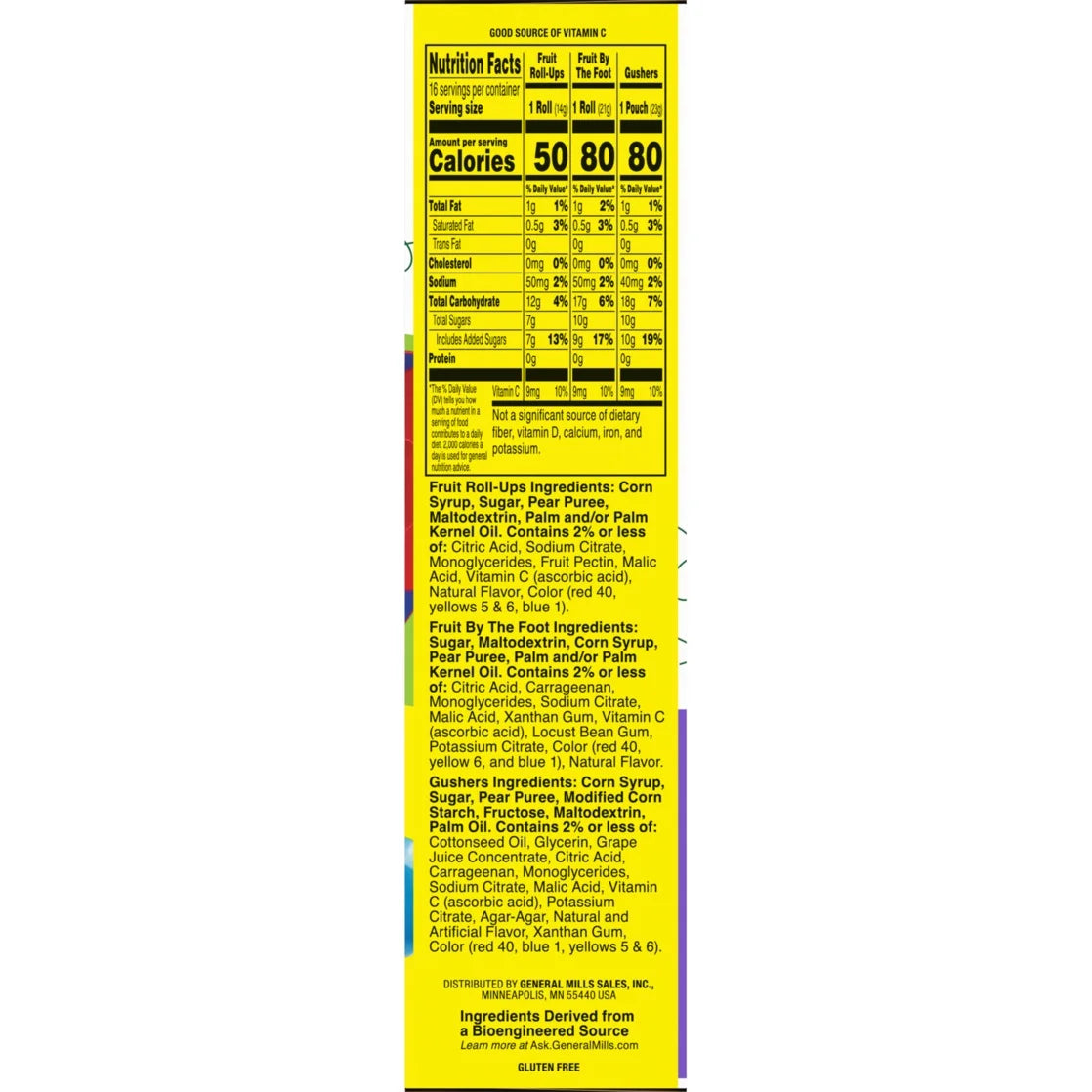 Fruit Roll-Ups, Fruit by the Foot &amp; Gushers Variety Snacks