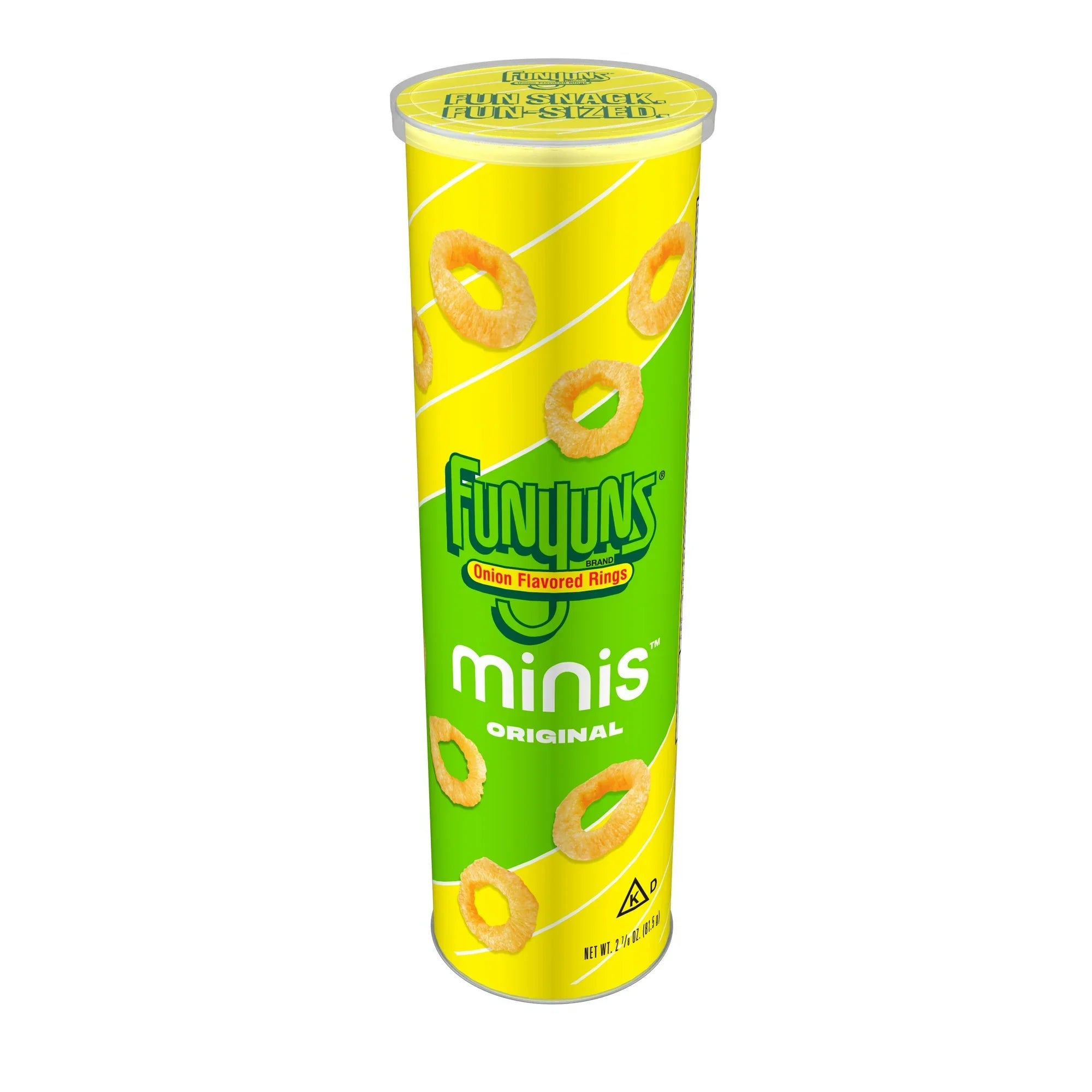Funyuns Minis Onion Flavored Rings Original, Canister 2.875 oz, 3 Pack