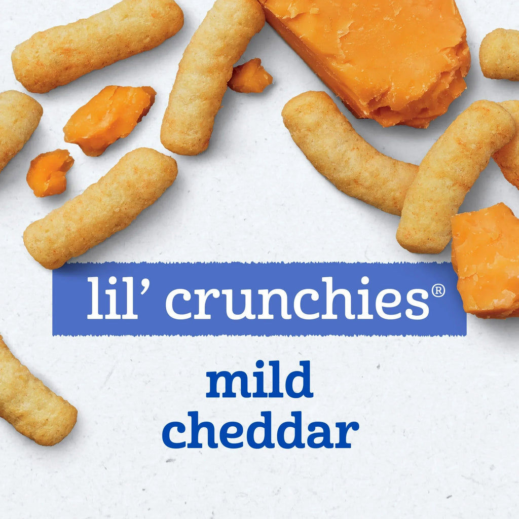 Gerber Lil' Crunchies Mild Cheddar, Baked Grain Snack, Stage 3 Baby Food, 1.48 oz
