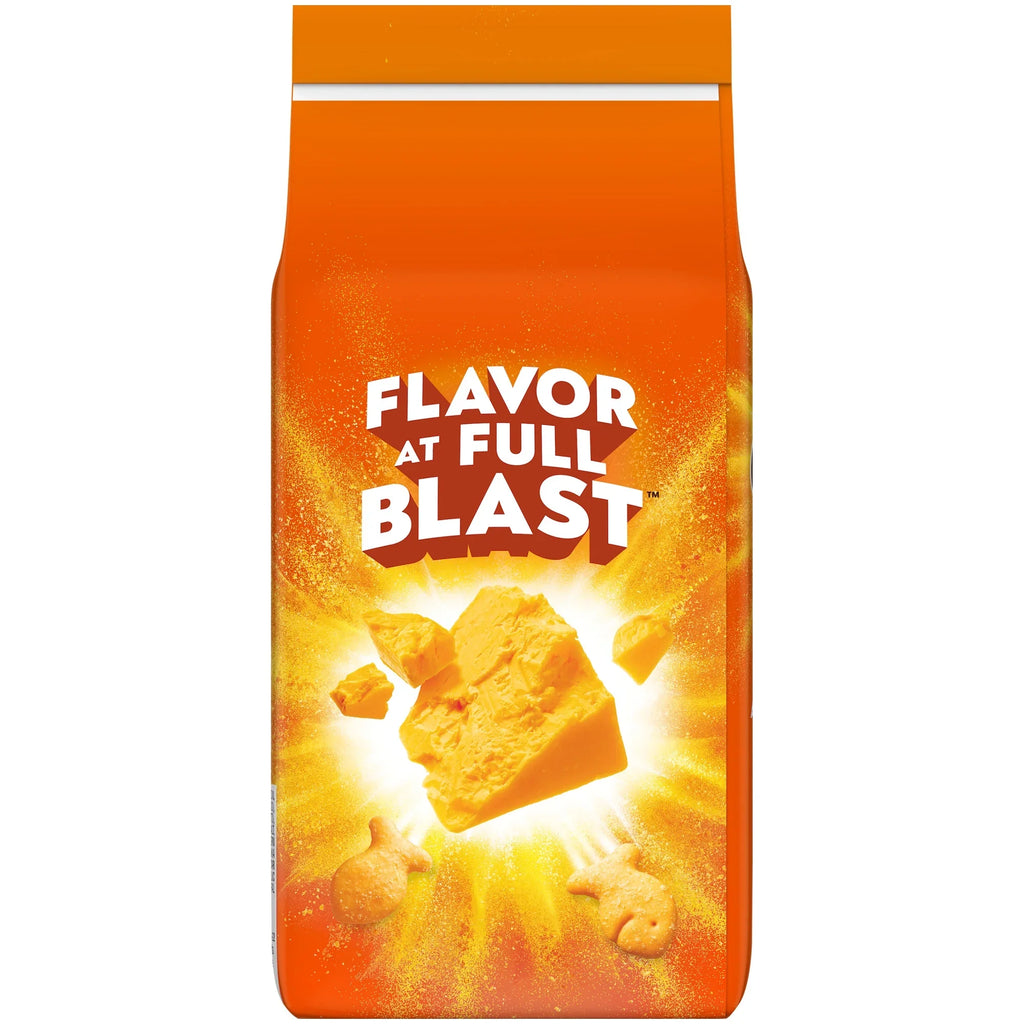 Goldfish Flavor Blasted Xtra Cheddar Cheese Crackers, Bag, 6.6 oz