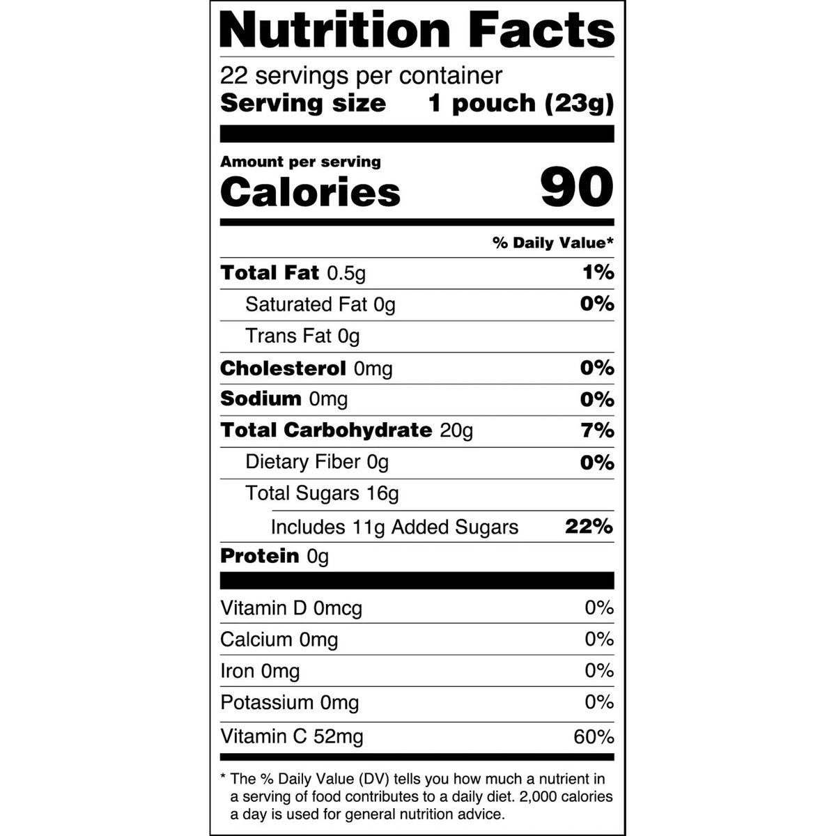Great Value Fruit Smiles Tangy Fruit Snacks 17.6 oz 22 Count