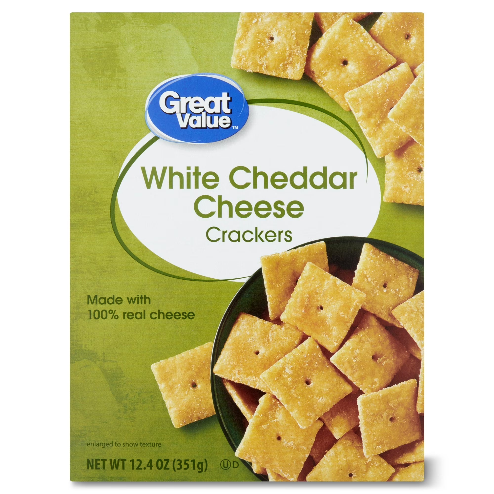 Great Value White Cheddar Cheese Crackers, 12.4 oz