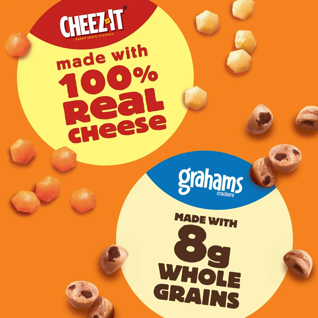 Gripz Variety Pack Mini Baked Snack Crackers, Sweet and Salty Snacks, 10 Count