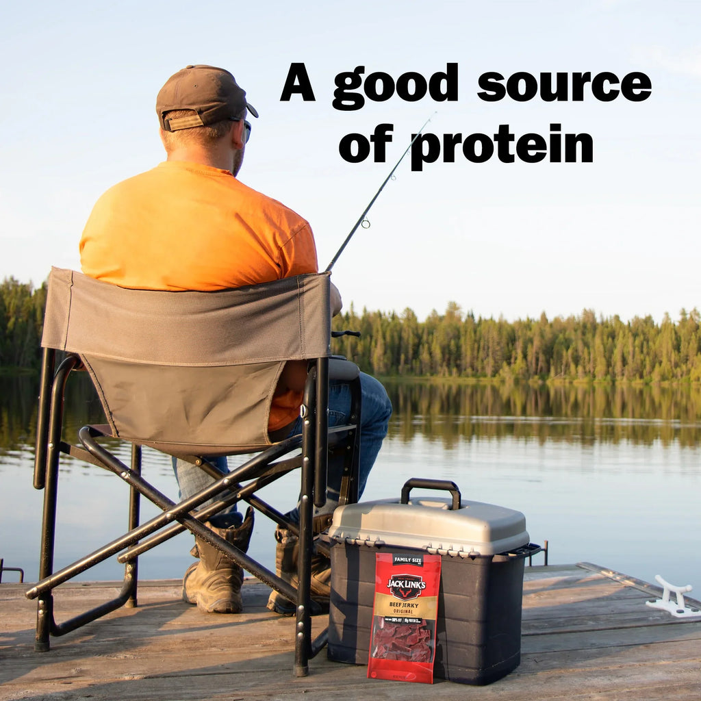 Jack Link’s Beef Jerky Original, Made with 100% Beef 10g of Protein, 10 oz