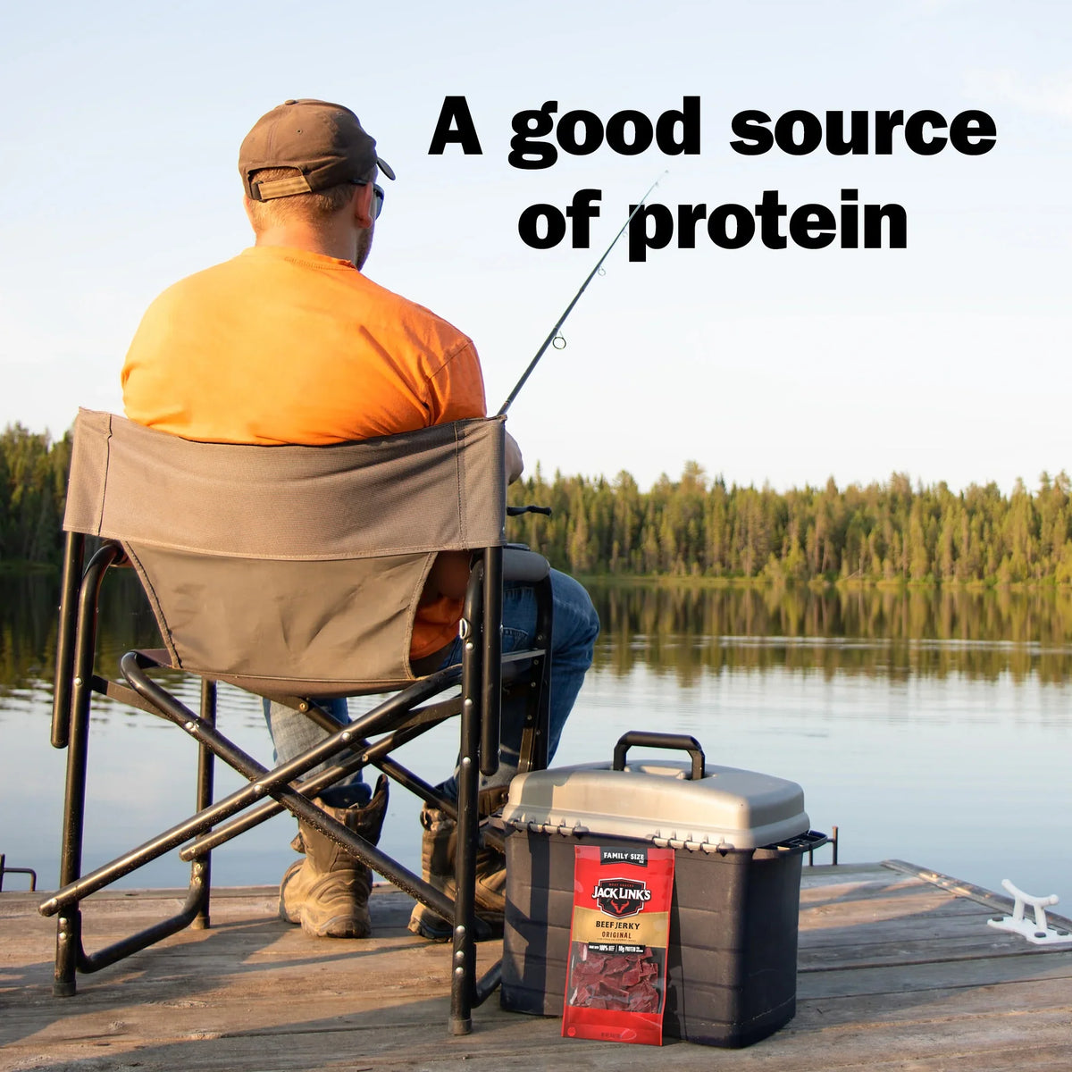 Jack Link’s Beef Jerky Original, Made with 100% Beef 10g of Protein, 10 oz