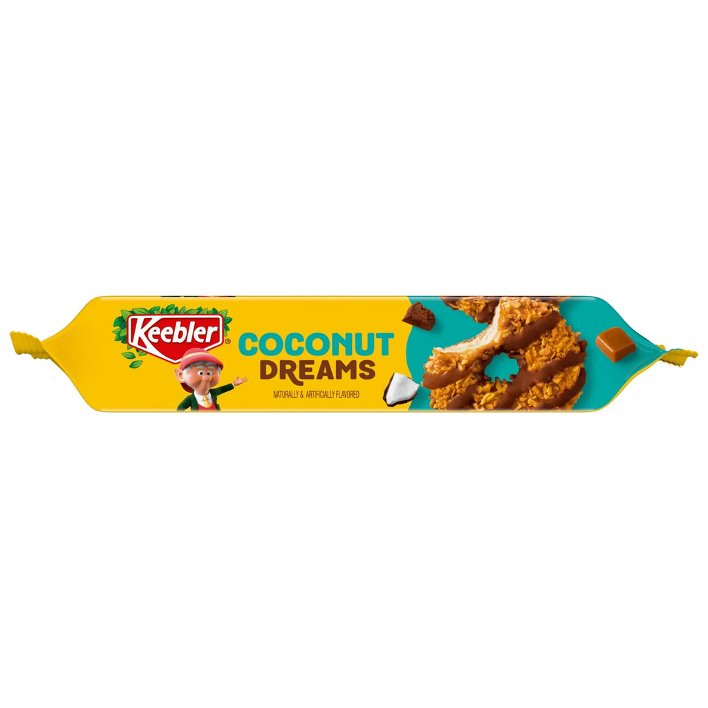 Keebler Coconut Dreams Cookies with Coconut, Caramel & Fudge 8.5 oz - 3 Pack