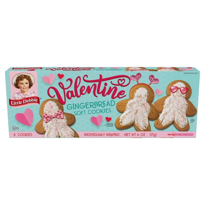 Little Debbie Family Pack Gingerbread Soft Cookies, 6 oz
