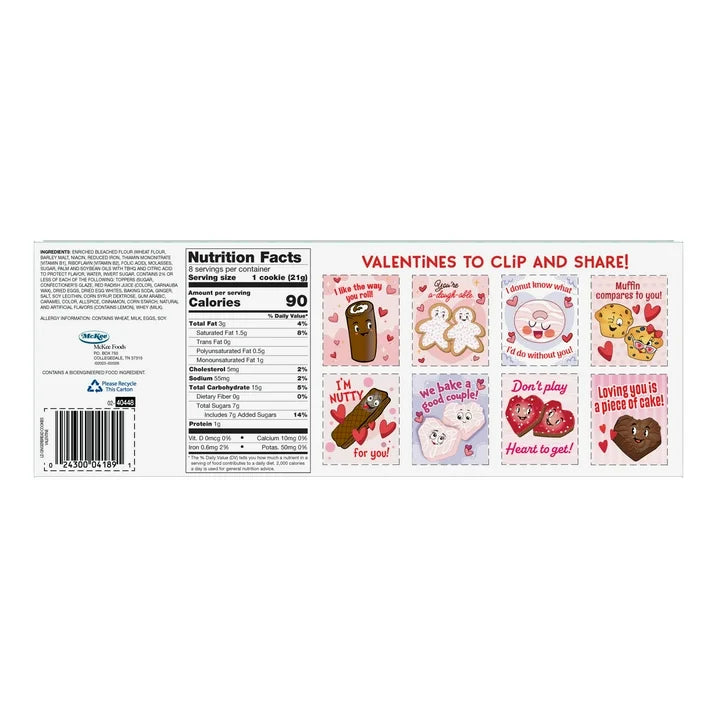 Little Debbie Family Pack Gingerbread Soft Cookies, 6 oz