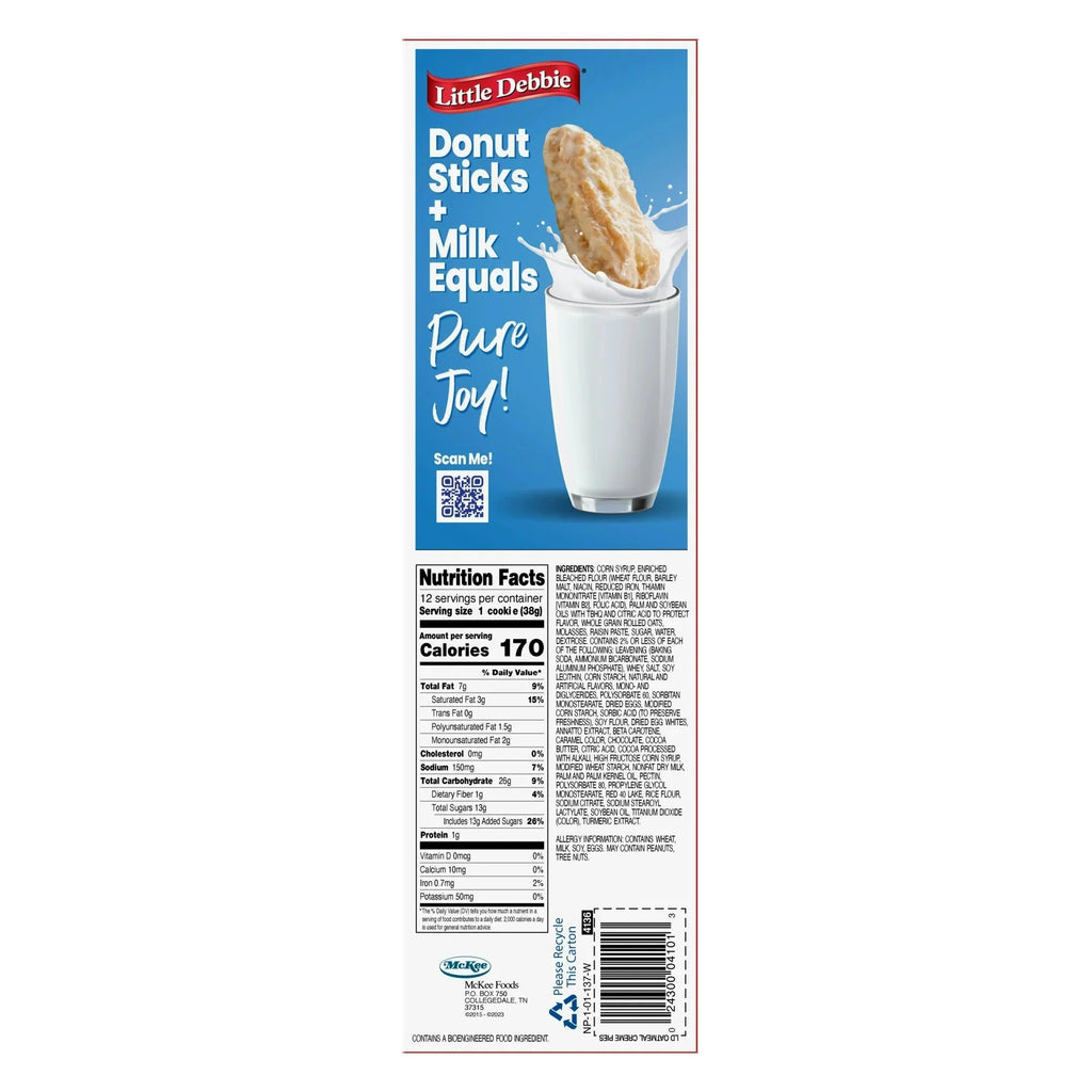 Little Debbie Family Pack Oatmeal Creme Pies, 12 ct