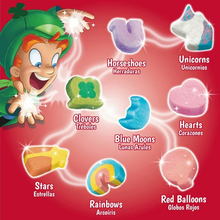 Lucky Charms Gluten Free Cereal with Marshmallows, Kids Cereal Mega Size 26.1 oz