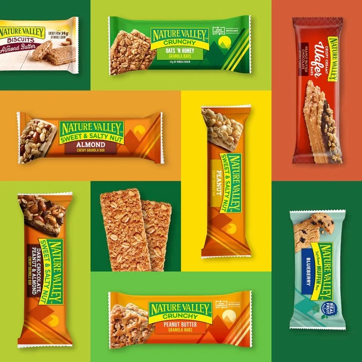 Nature Valley Crunchy Granola Bars Oats 'n Honey 12 Count (6 Pouches), 8.94 oz