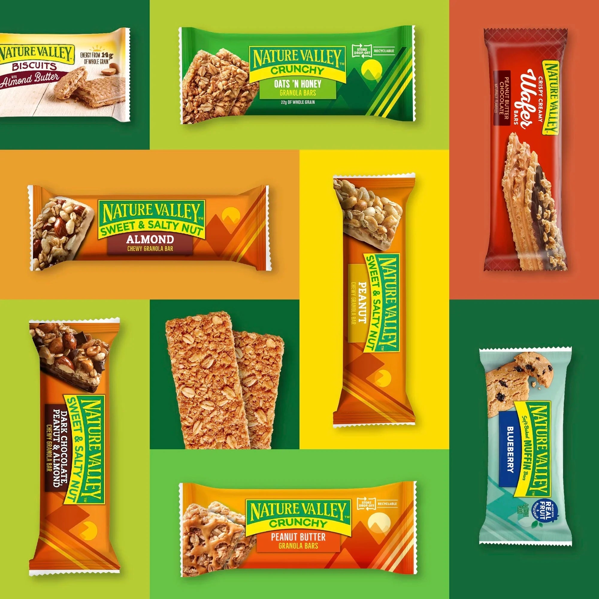 Nature Valley Crunchy Granola Bars Peanut Butter 12 Count (6 Pouches), 8.94 oz