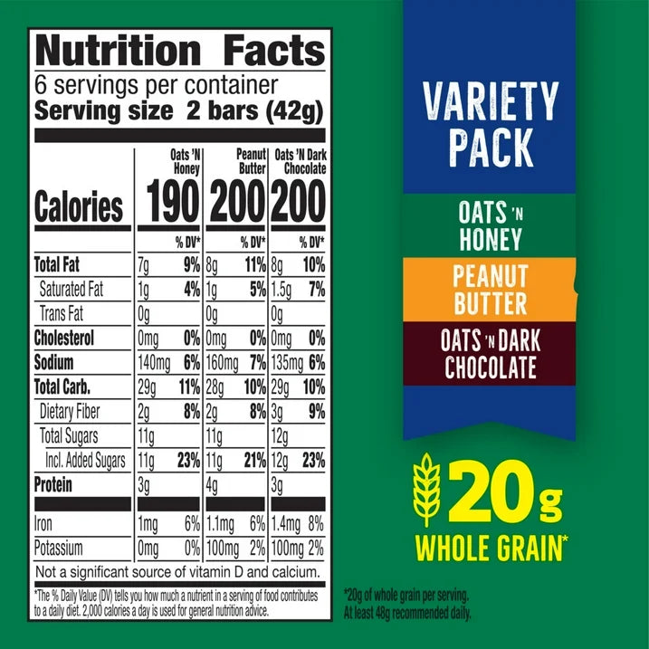 Nature Valley Crunchy Granola Bars Variety Pack 12 ct 