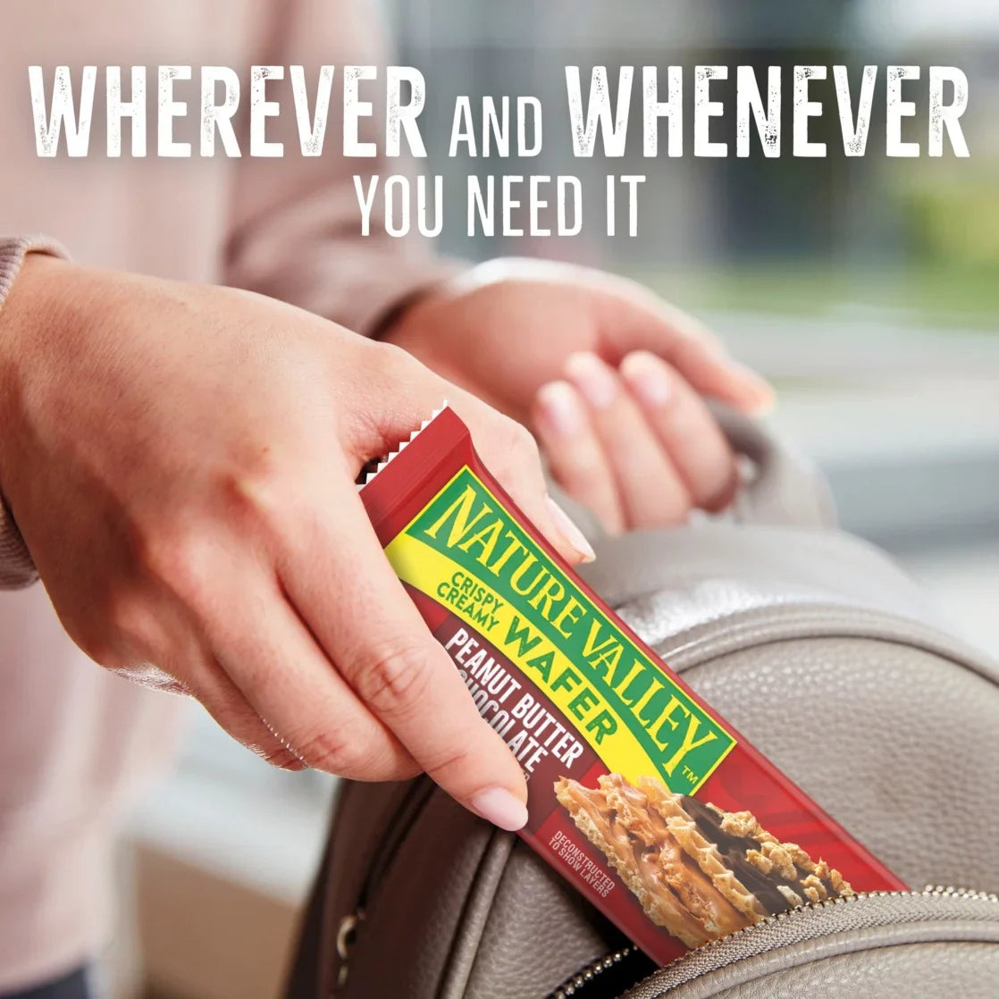 Nature Valley Wafer Bars, Peanut Butter Chocolate 5 Bars, 6.5 oz (3 pack)