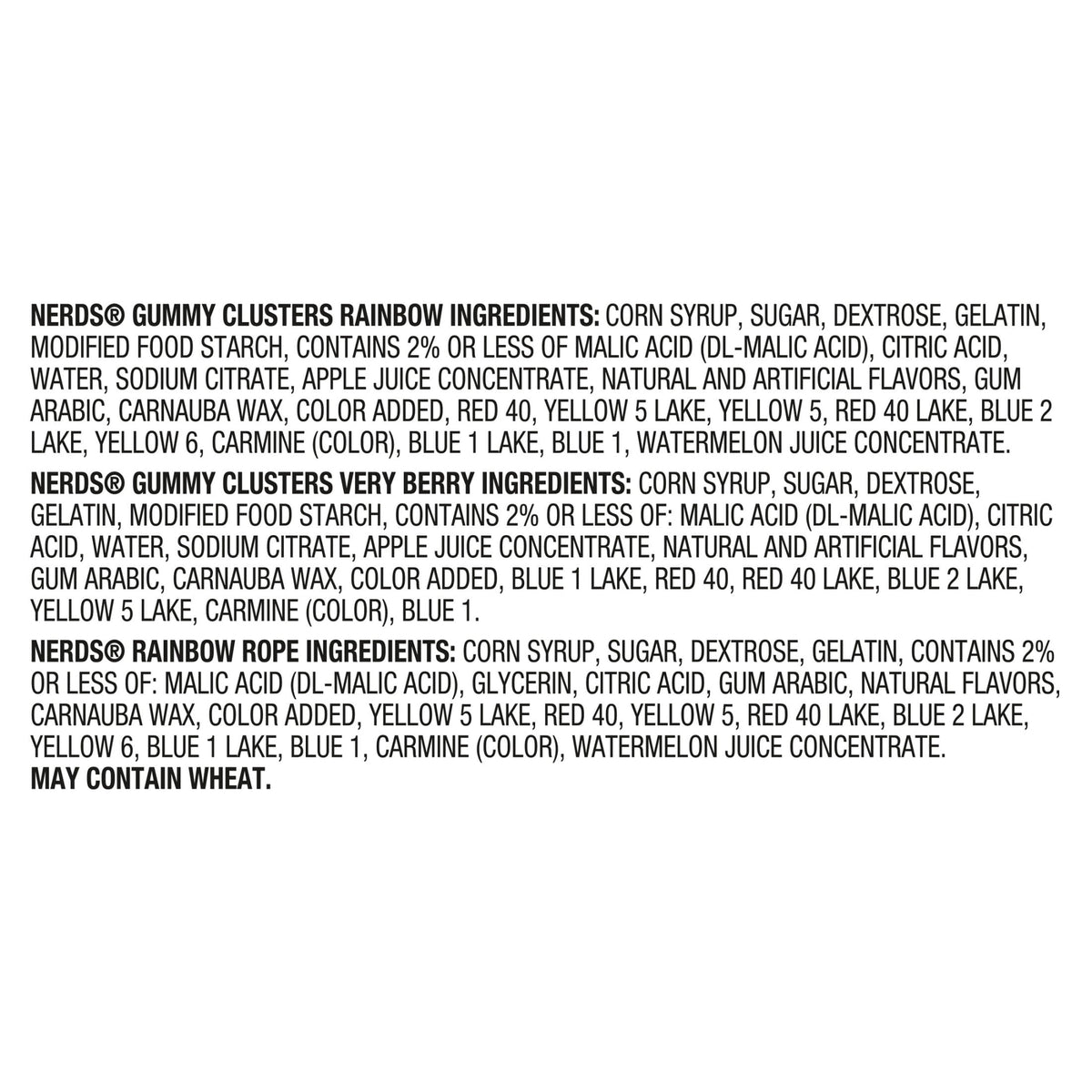 NERDS Gummy Clusters & Rope Candy Variety Pack 23.52 oz