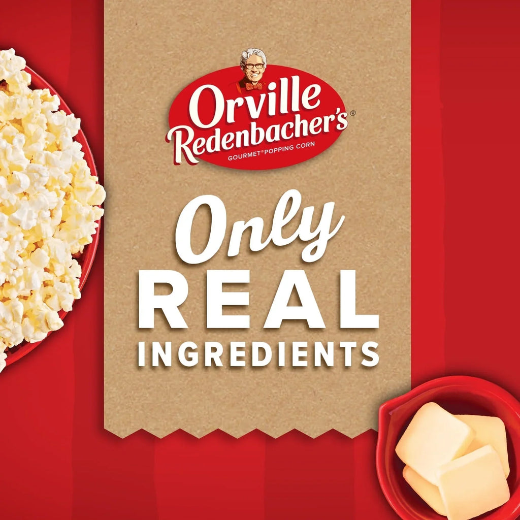 Orville Redenbacher’s Microwave Popcorn Mini Bags, Movie Theater Butter Flavor, 12-Count, 1.5 oz