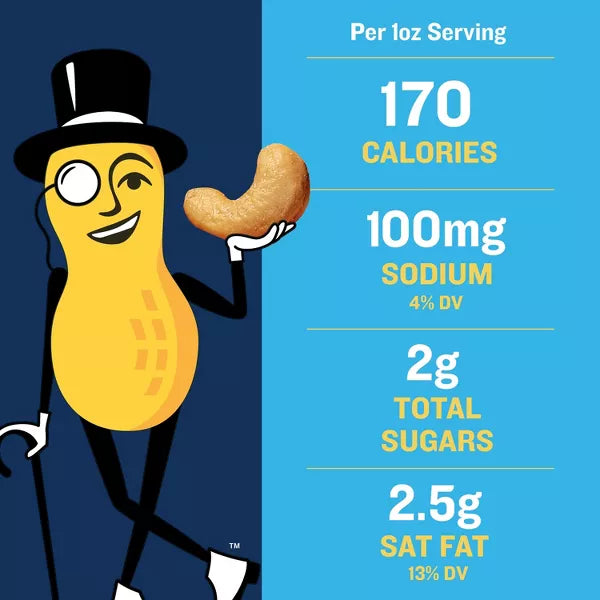 Planters Deluxe Salted Whole Cashews, 18.25oz.