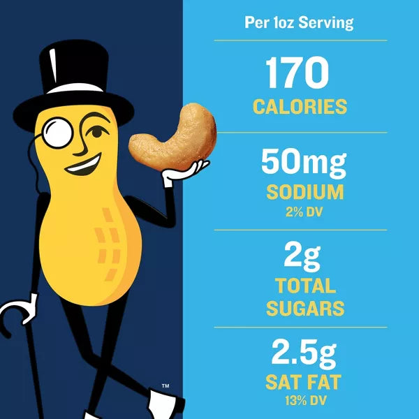 Planters Deluxe Whole Cashews Lightly Salted 18.25oz.
