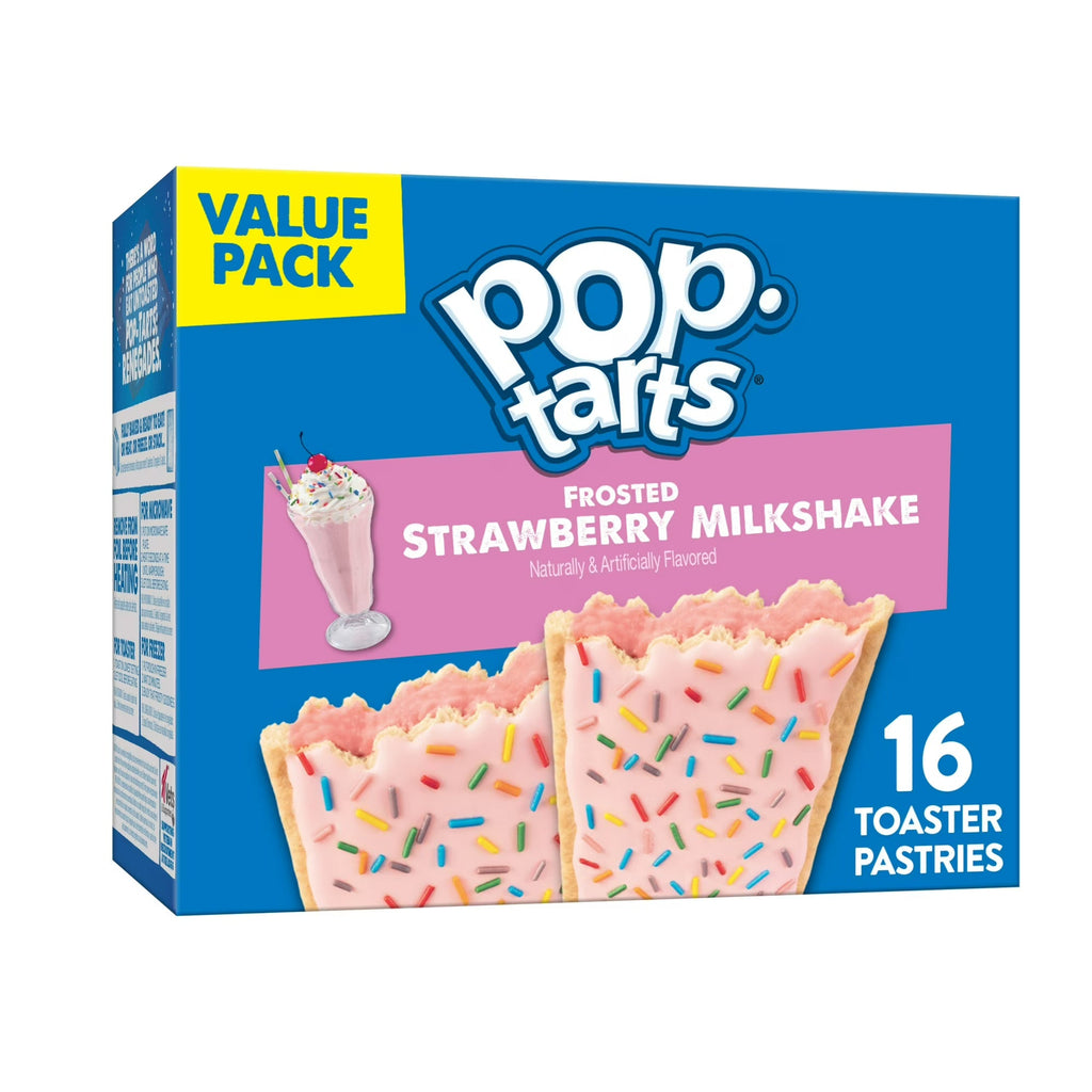 Pop-Tarts Frosted Strawberry Milkshake Pastries, 16 ct, 27 oz