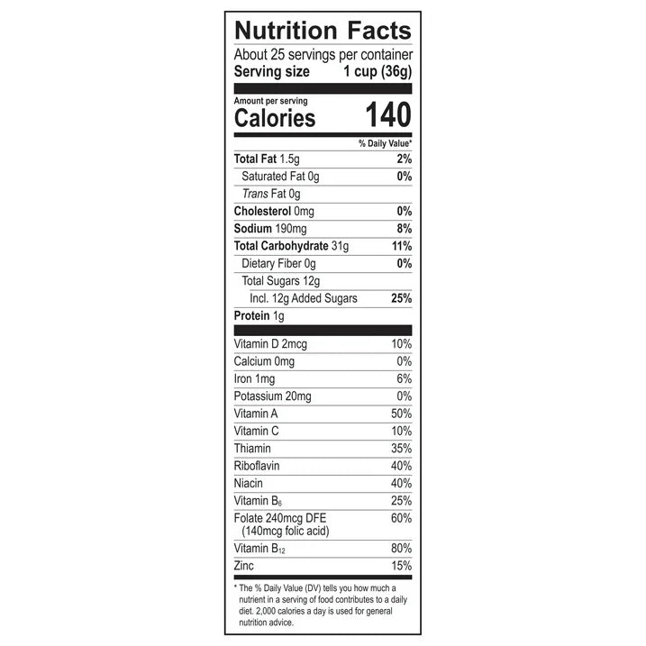 Post Fruity PEBBLES Breakfast Cereal, Gluten Free Sweetened Puffed Rice, 32 oz