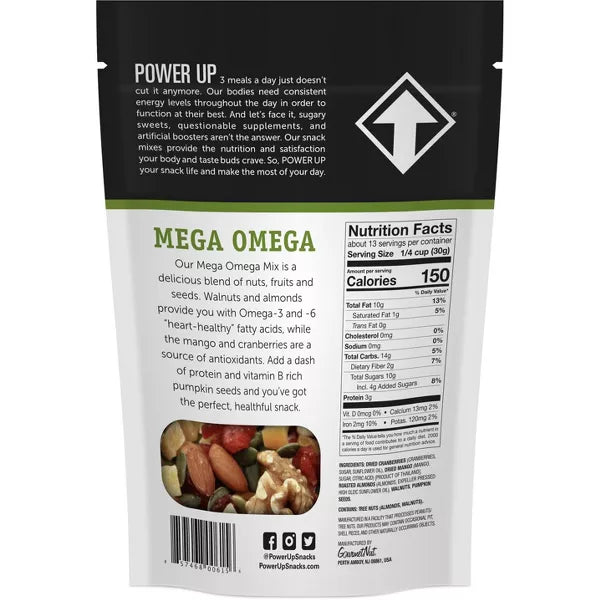 Power Up Trail Mix Mega Omega, 14oz.