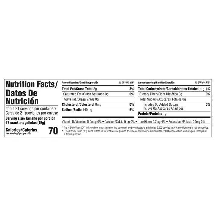 Premium Original Mini Saltine Crackers, Lunch Snacks, 11 oz (3 pack)