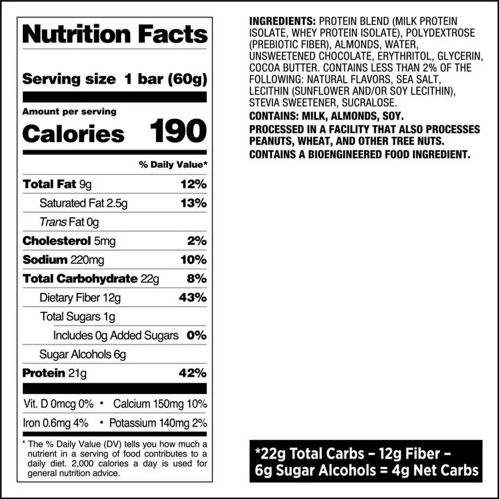 Quest Chocolate Chip Cookie Dough Protein Bar, Gluten-Free, 8 Bars