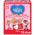Rice Krispies Treats Valentine's Day Minis with Sprinkles Chewy Mini Marshmallow Cereal Bars, Kids Snacks, 32 Count, 12.4 oz