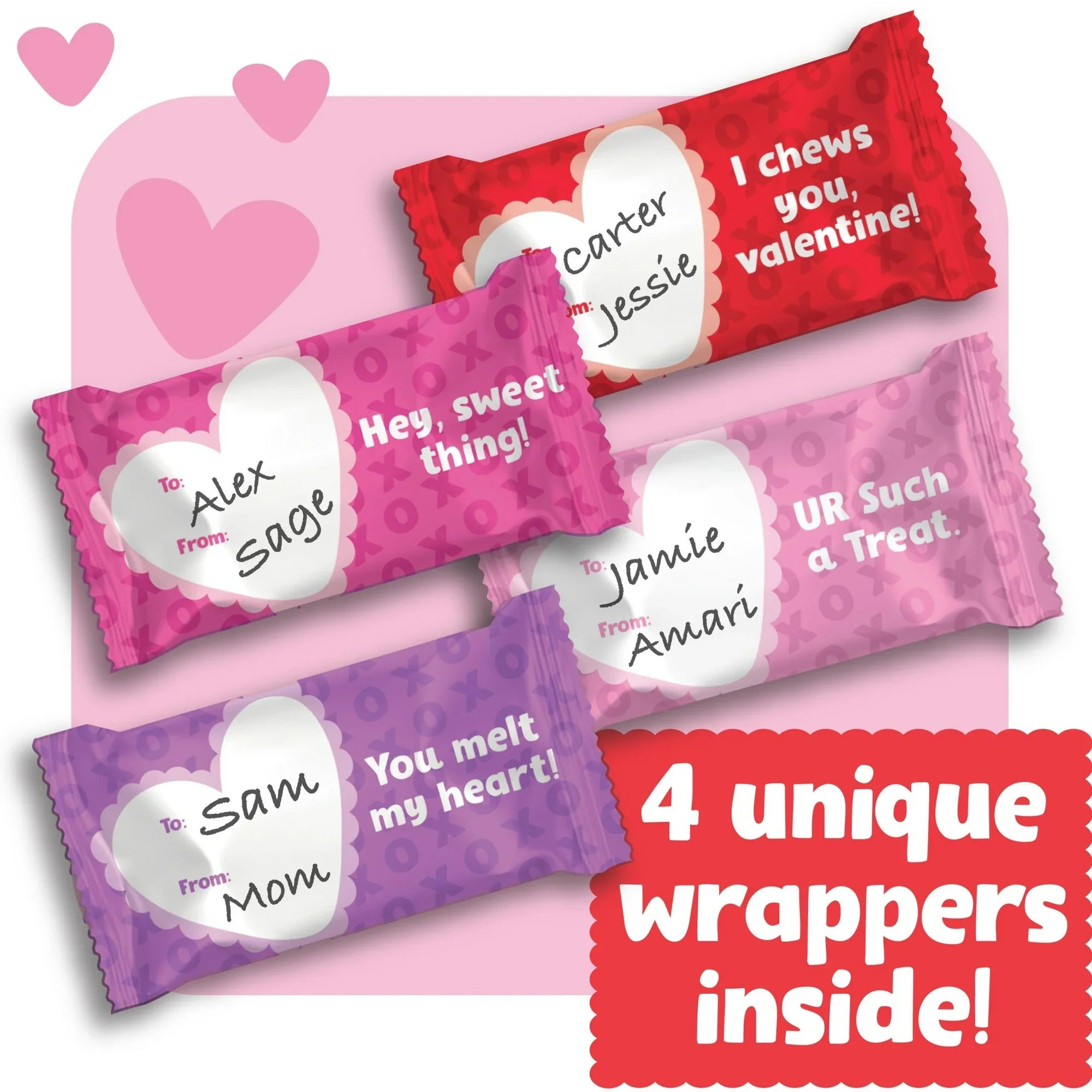 Rice Krispies Treats Valentine's Day Minis with Sprinkles Chewy Mini Marshmallow Cereal Bars, Kids Snacks, 32 Count, 12.4 oz