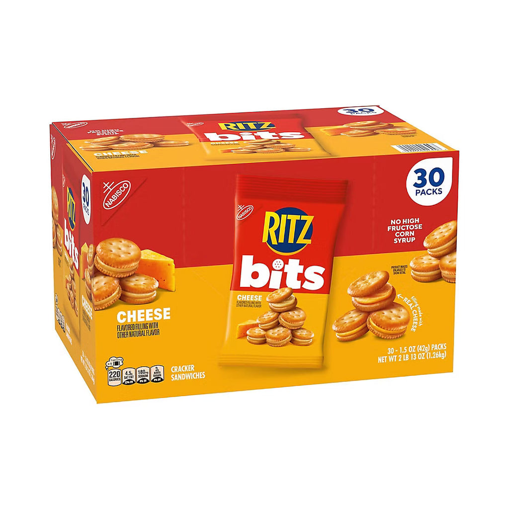 Ritz Bits Cheese Sandwich Crackers, Snack Packs, 30 pk./1.5 oz.