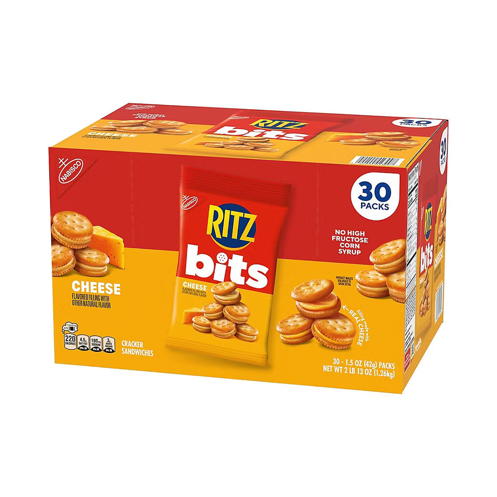 Ritz Bits Cheese Sandwich Crackers, Snack Packs, 30 pk./1.5 oz.