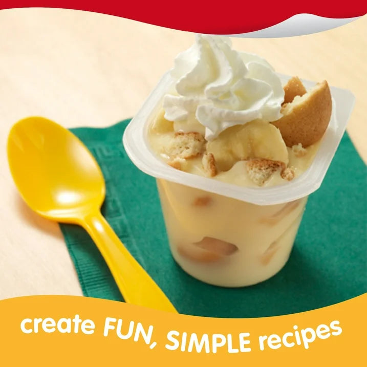 Snack Pack Banana Cream Pie Flavored Pudding, 3.25 oz Cups, 4 count