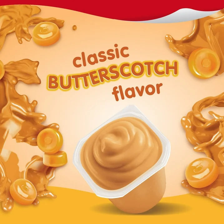 Snack Pack Butterscotch Pudding, Pudding Cups, 3.25 oz,&nbsp;4 Count