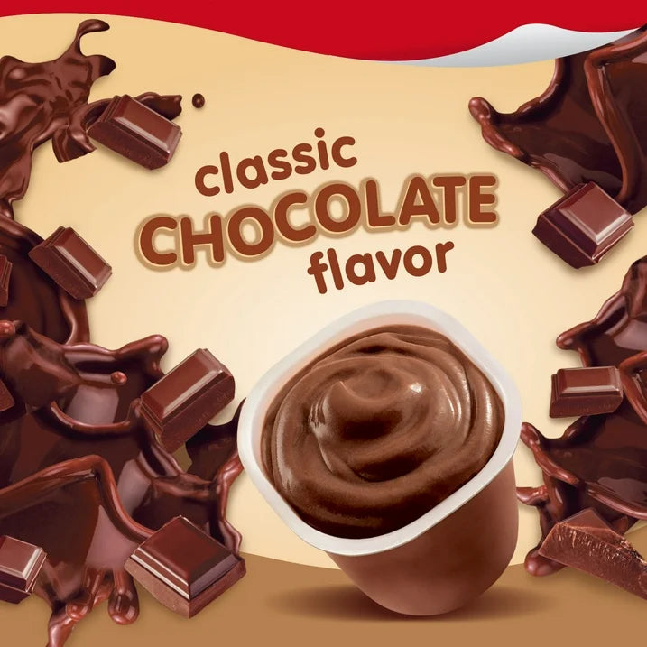 Snack Pack Chocolate Pudding, Pudding Cups, 3.25 oz,
4 Count