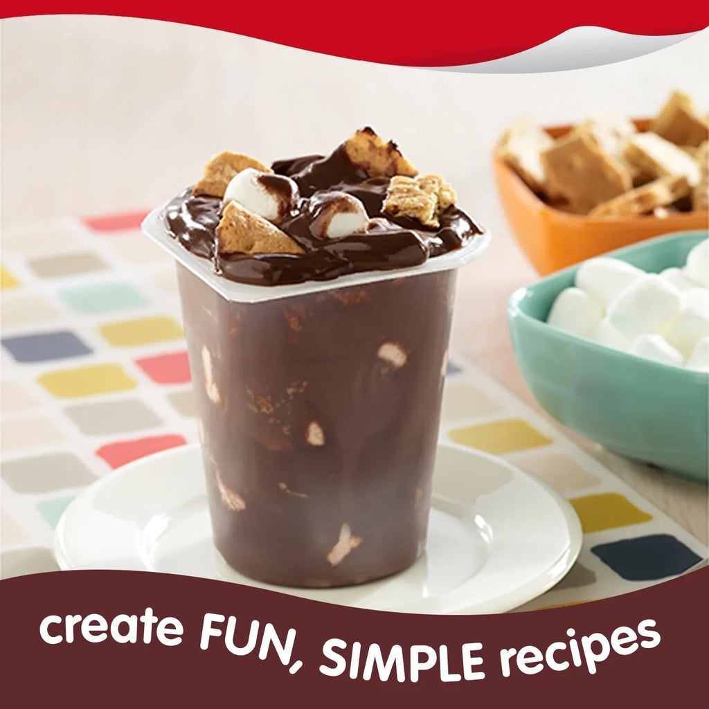 Snack Pack Milk Chocolate, Chocolate Fudge and Milk Chocolate Pudding Cups, 12 Count Family Pack, 3.25 oz