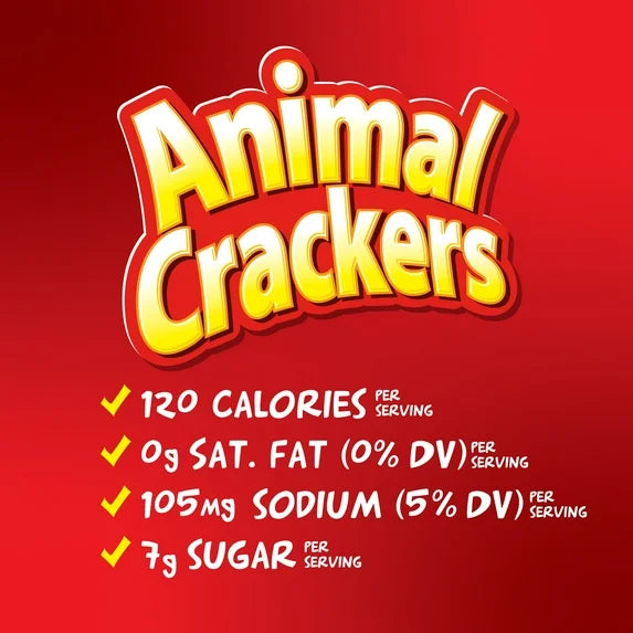 Stauffer's Original Animal Crackers, Resealable Family Size Bear Jug, Low Fat Snack for Kids & Adults, 24 oz